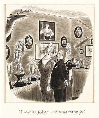 (THE NEW YORKER) RICHARD TAYLOR (1902-1970) Group of three cartoons.